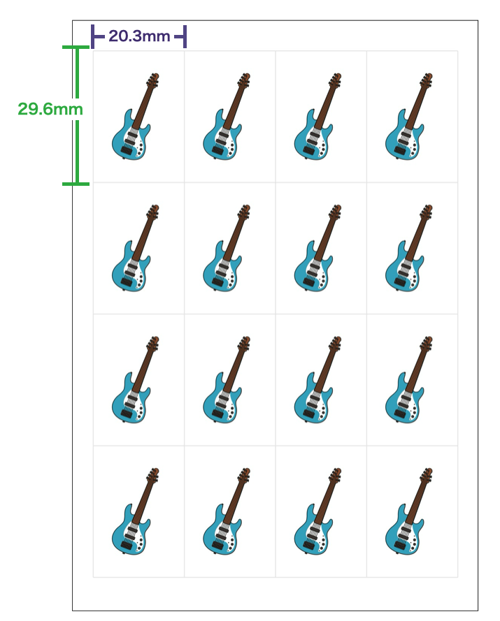 フレークシール - 16分割
